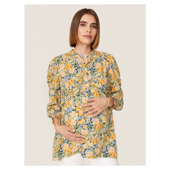 ISABELLA OLIVER Meredith Floral Maternity Blouse - Picture 1 of 9